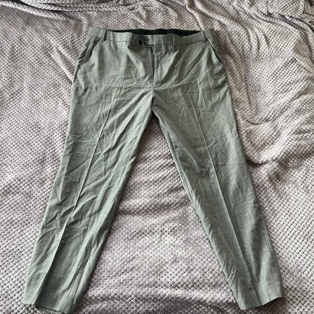 Lauren Ralph Lauren Gray Slim Fit Dress Pants Formal Trousers Men's 44x32 XXL